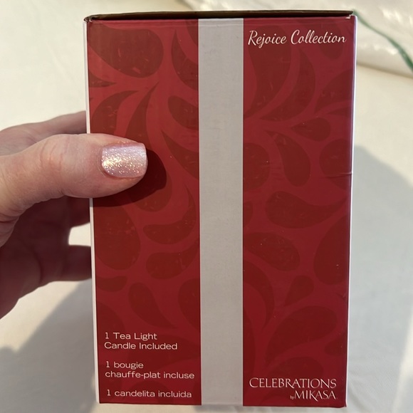 NIB Mikasa Crystal Praying Angel Tealight Holder - Picture 5 of 8